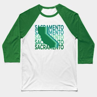 Sacramento California Green Repeat Baseball T-Shirt